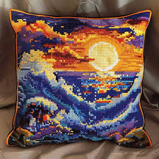 海の波風景 DIYクッションカバーキット