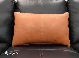 高級本革製腰当てクッション (キャメル)